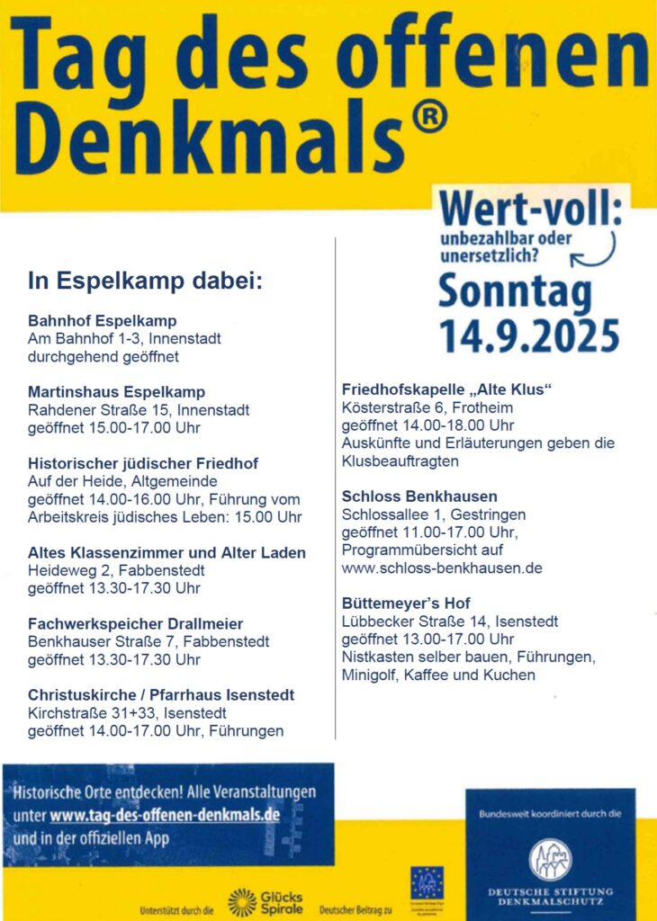 Tag des Denkmals 2025